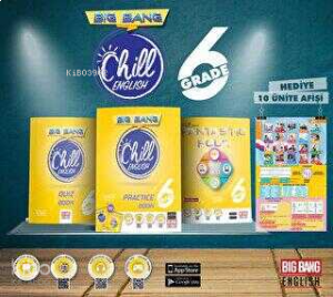 6. Sınıf Chill English Practice Book+Fantastic Four+Quiz Book+Ünite Afişleri