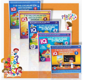 7-10 Yaş ve Üstü Çocuklar İçin Zeka Geliştiren Oyunlar (5 Kitap)