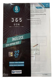 8.Sınıf İngilizce Çek Kopar Yaprak Test (Yeni)