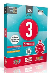 8. Sınıf LGS 3 Lü Paket Deneme Kitabı 1.Dönem