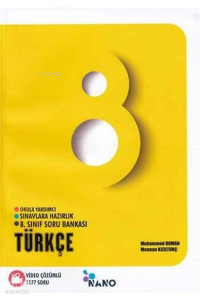 8. Sınıf Nano Türkçe Video Çözümlü Soru Bankası Mikro Hücre Yayınları