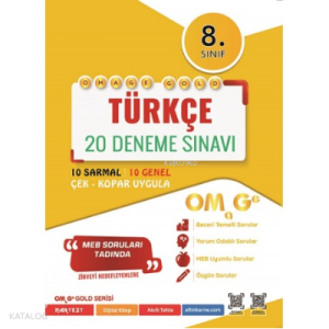 8. Sınıf Omage Gold Türkçe 20 Deneme Sınavı