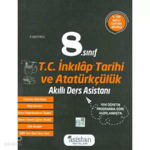 8.Sınıf T.C İnkılap Tarihi Akıllı Ders Asistanı Asistan Yayınları