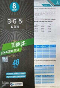 8.Sınıf Türkçe Çek Kopar Yaprak Test (Yeni)