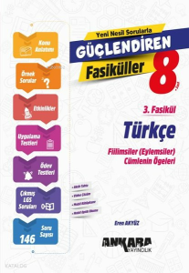 8. Sınıf Türkçe Güçlendiren 3. Fasikül Ankara Yayıncılık