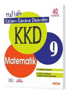 9 Matematik Haftalık Kazanım Kavrama Denemeleri (40 Fasikül)