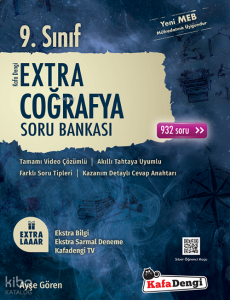 9.Sınıf Extra Coğrafya Soru Bankası (Tümü Video Çözümlü)