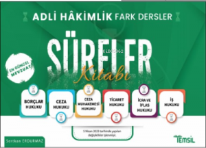 Adli Hakimlik Fark Dersler Süreler Kitabı