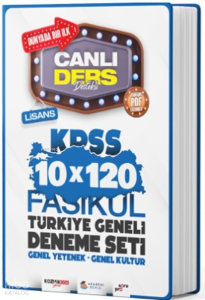 Akademi Denizi KPSS Genel Kültür Genel Yetenek 10 x 120 Fasikül Türkiye Geneli Deneme Seti