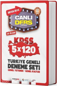 Akademi Denizi KPSS Lise Ön Lisans Türkiye Geneli 5 x 120 Deneme Seti
