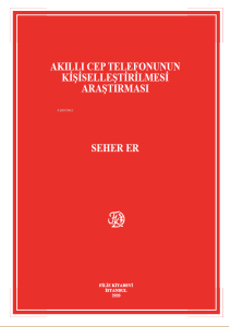 Akıllı Cep Telefonunun Kişiselleştirilmesi Araştırması
