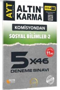 Altın Karma Yayınları AYT Sosyal Bilimler-2 5x46 Deneme Sınavı Altın Karma