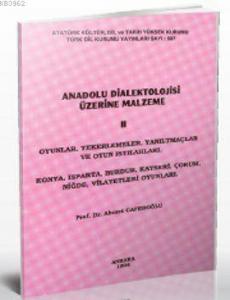 Anadolu Dialektolojisi Üzerine Malzeme 2