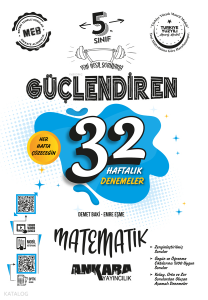 Ankara Yayıncılık 5. Sınıf Güçlendiren 32 Haftalık Matematik Kazanım Denemeleri