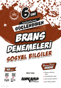 Ankara Yayıncılık 6. Sınıf Sosyal Bilgiler Güçlendiren Branş Denemeleri