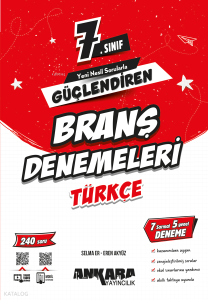 Ankara Yayıncılık 7. Sınıf Güçlendiren Türkçe Branş Denemeleri
