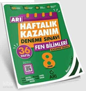 Arı Yayıncılık 8. Sınıf Fen Bilimleri Arı Haftalık Kazanım Deneme
