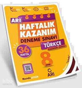 Arı Yayıncılık 8. Sınıf Türkçe Arı Haftalık Kazanım Deneme