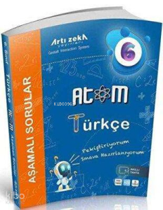Artı Zeka Yayınları 6. Sınıf Türkçe Atom Aşamalı Sorular (Büyük Boy)