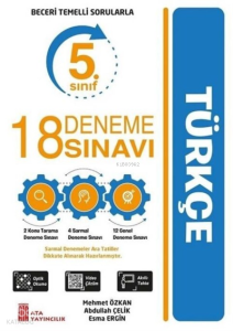 Ata Yayıncılık 5. Sınıf Türkçe 18 Deneme Sınavı