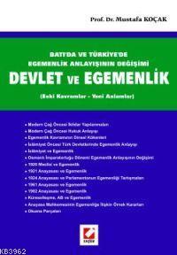 Batı'da ve Türkiye'de Egemenlik Anlayışının Değişimi Devlet ve Egemenlik; Eski Kavramlar - Yeni Kavramlar