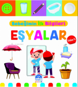 Bebeğimin İlk Bilgileri – Eşyalar (Sticker’lı)