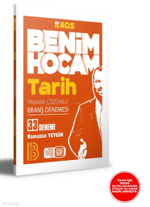 Benim Hocam 2025 AGS Tarih 33 Branş Deneme