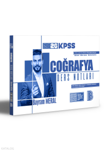Benim Hocam 2026 KPSS Coğrafya Ders Notları