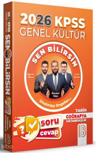 Benim Hocam 2026 KPSS Genel Kültür Sen Bilirsin Tarih-Coğrafya-Vatandaşlık Soru Cevap Kitabı