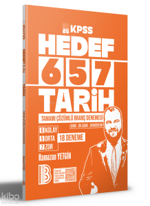 Benim Hocam 2026 KPSS Hedef 657 Tarih Tamamı Çözümlü Branş Denemesi