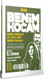 Benim Hocam AGS Eğitimin Temelleri ve Türk Milli Eğitim Sistemi Tamamı Çözümlü 10 Branş Deneme