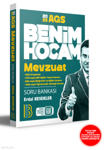 Benim Hocam Yayınları 2025 AGS Mevzuat Soru Bankası