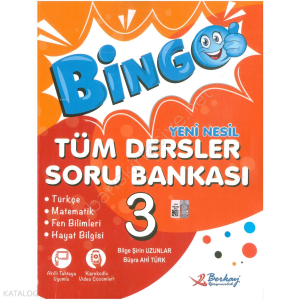 Berkay Yayıncılık 3. Sınıf Bingo Yeni Nesil Tüm Dersler Soru Bankası