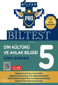 Bilfen Yayıncılık 5. Sınıf Biltest Din Kültürü ve Ahlak Bilgisi Soru Bankası 2025 Yeni Müfredat