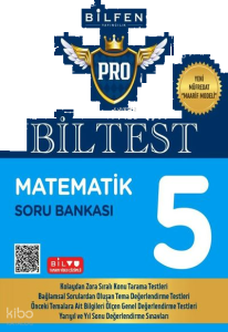 Bilfen Yayıncılık 5. Sınıf Biltest Matematik Soru Bankası 2025 Yeni Müfredat