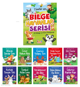 Bilge Hayvanlar Serisi;(10 Kitap+Soru Kitapçığı)
