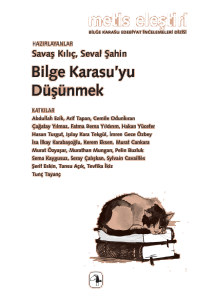 Bilge Karasu’yu Düşünmek