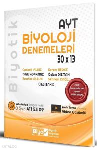 Biyotik Yayınları AYT Biyoloji 30 x 13 Denemeleri 2020 Özel Biyotik 