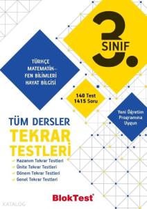 BlokTest 3. Sınıf Tüm Dersler Tekrar Testleri BlokTest