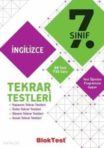 BlokTest Yayınları 7. Sınıf İngilizce Tekrar Testleri BlokTest 