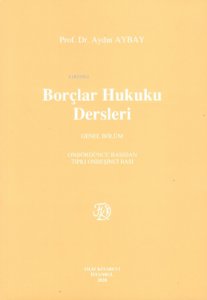 Borçlar Hukuku Dersleri