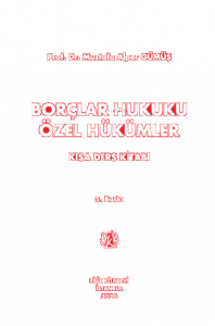 Borçlar Hukuku Özel Hükümler Kısa Ders Kitabı