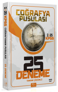 CBA Yayınları 2025 KPSS Coğrafya Pusulası Tamamı Çözümlü 25 Deneme