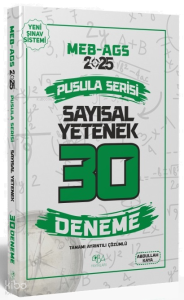 CBA Yayınları 2025 MEB-AGS Sayısal Yetenek 30 Deneme Çözümlü Pusula Serisi