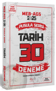 CBA Yayınları 2025 MEB-AGS Tarih 30 Deneme Çözümlü Pusula Serisi