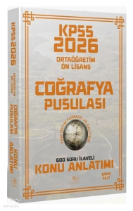 CBA Yayınları 2026 KPSS Lise Ortaöğretim Ön Lisans Coğrafya Pusulası Konu Anlatımı