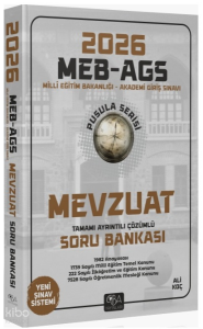 CBA Yayınları 2026 MEB-AGS Mevzuat Soru Bankası Çözümlü Pusula Serisi