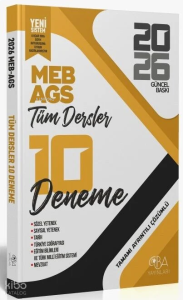 CBA Yayınları 2026 MEB- AGS Tüm Dersler 10 Deneme Çözümlü