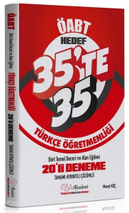 CBA Yayınları ÖABT Türkçe Dört Temel Beceri ve Alan Eğitimi 35'te 35 - 20 Deneme Çözümlü