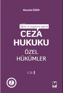 Ceza Hukuku Özel Hükümler Cilt I